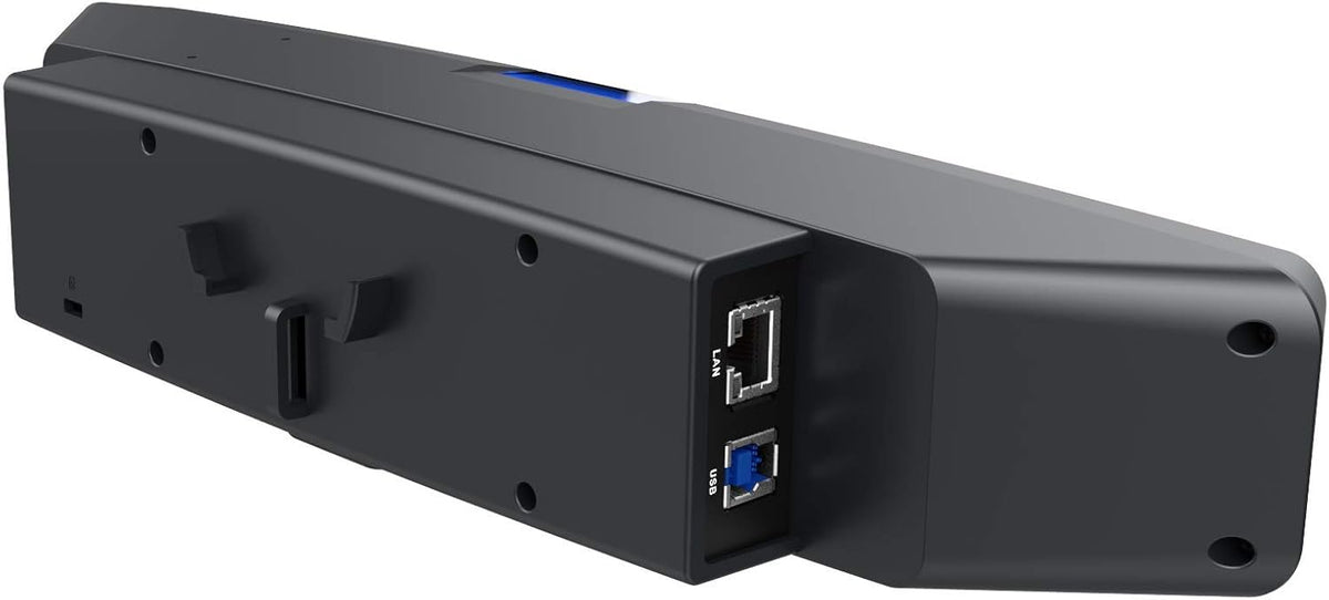 4K Videobar with Built-in Adjustable Fill Light, Microphone and Speakers, Dual FOV, Mountable Webcam E4197