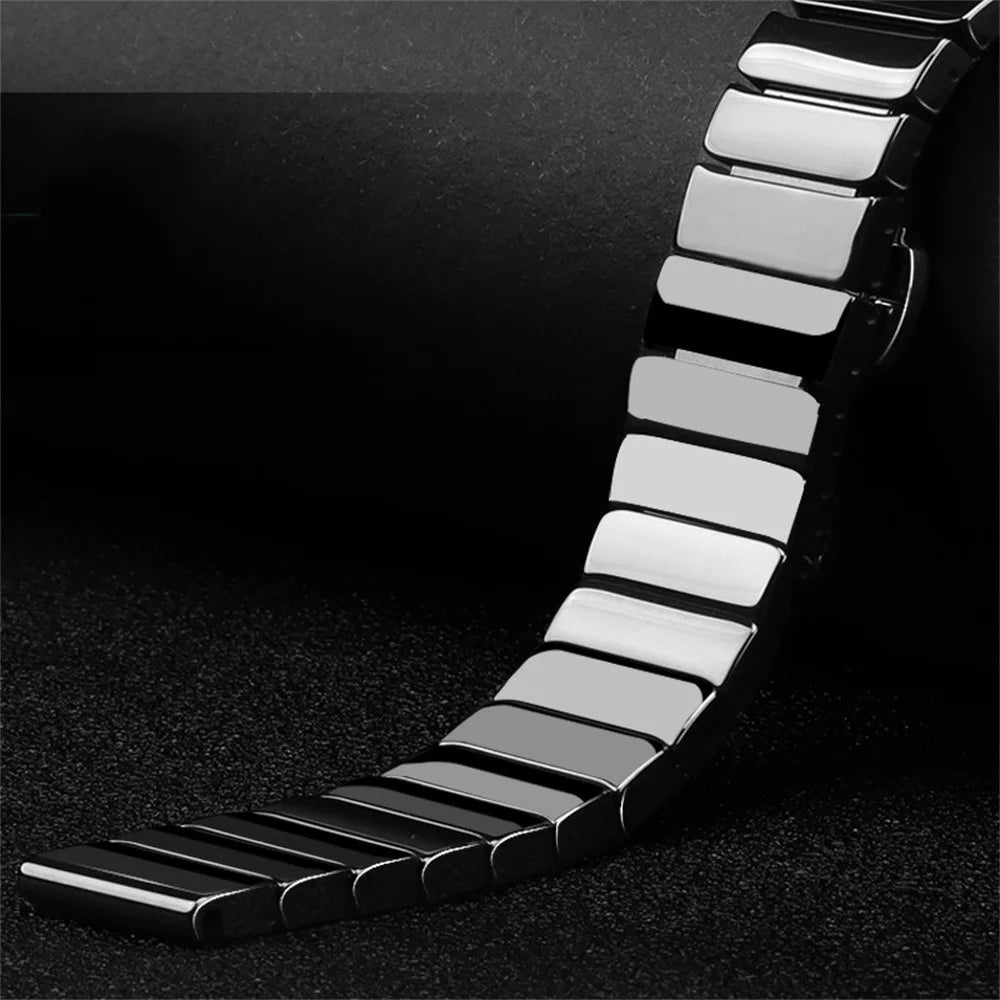 Stainless Steel Ceramics Link Strap Wristband V7122