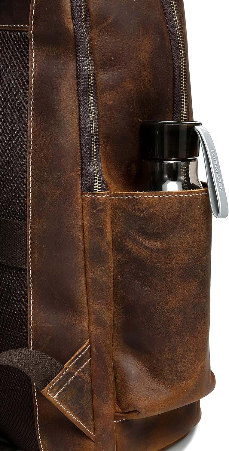 Vintage Full Grain Leather Backpack U59780