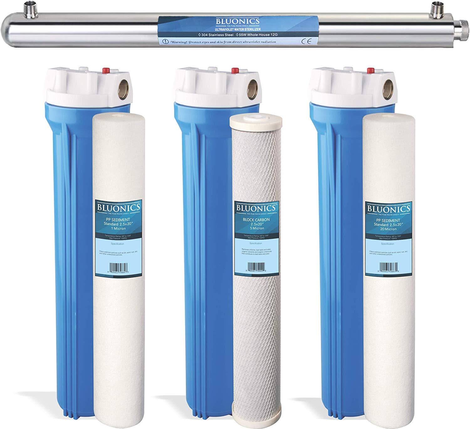 Whole House Water System with UV Ultraviolet and Sediment Carbon V6852