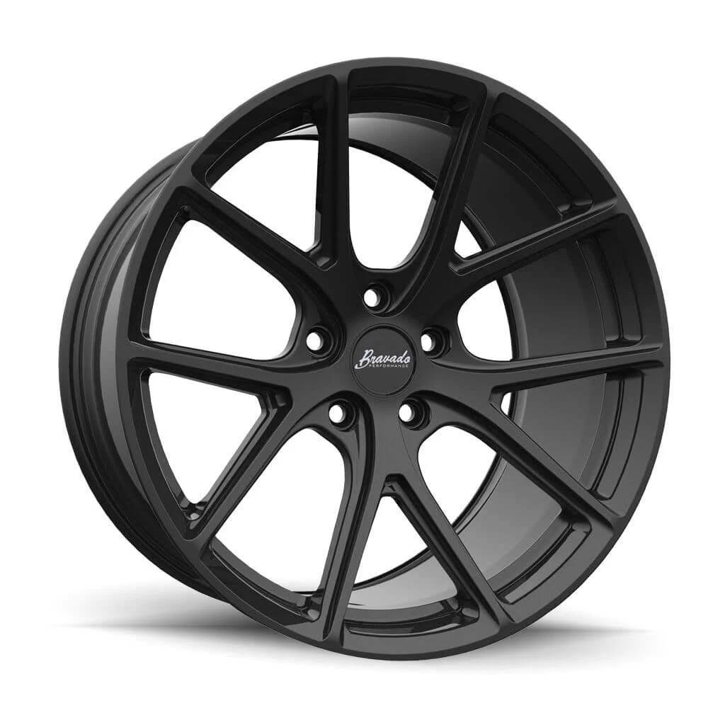 18x10 5x120 ET28 Matte Black Rims N8238