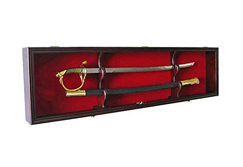 Lockable Sword Display Case Cabinet L488913