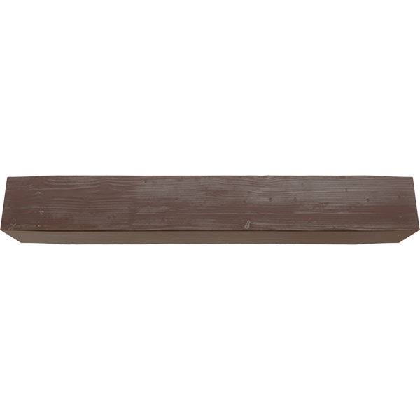 Sandblasted Faux Wood Fireplace Mantel, Aged Pecan Q2191