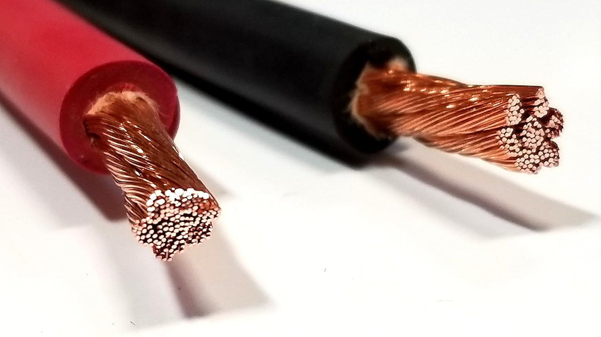 8 AWG Pure Copper Flexible Cable Wire 50 ft Black + 50 ft Red C845920
