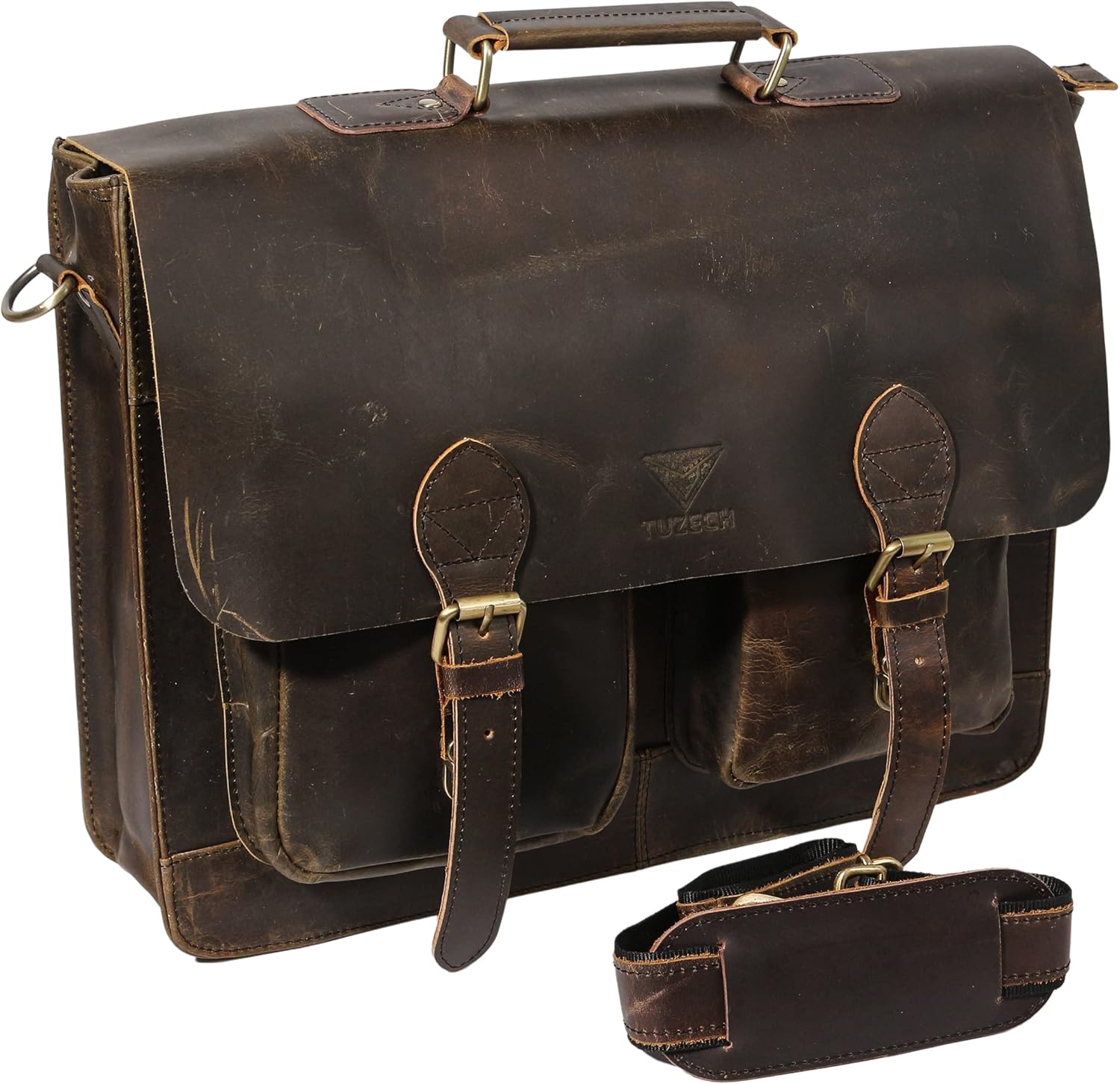 Retro Leather Laptop Messenger Bag W8010