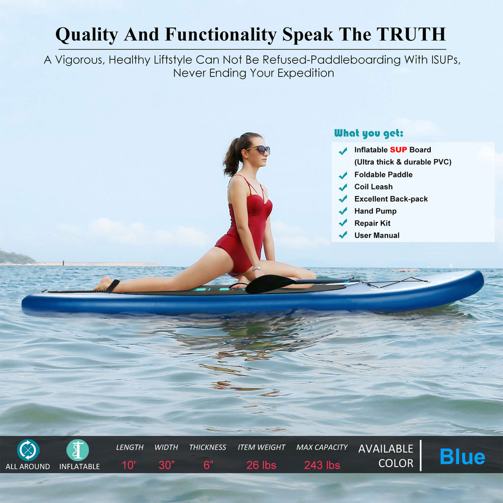 Blue Inflatable Stand Up Paddle Board E21299