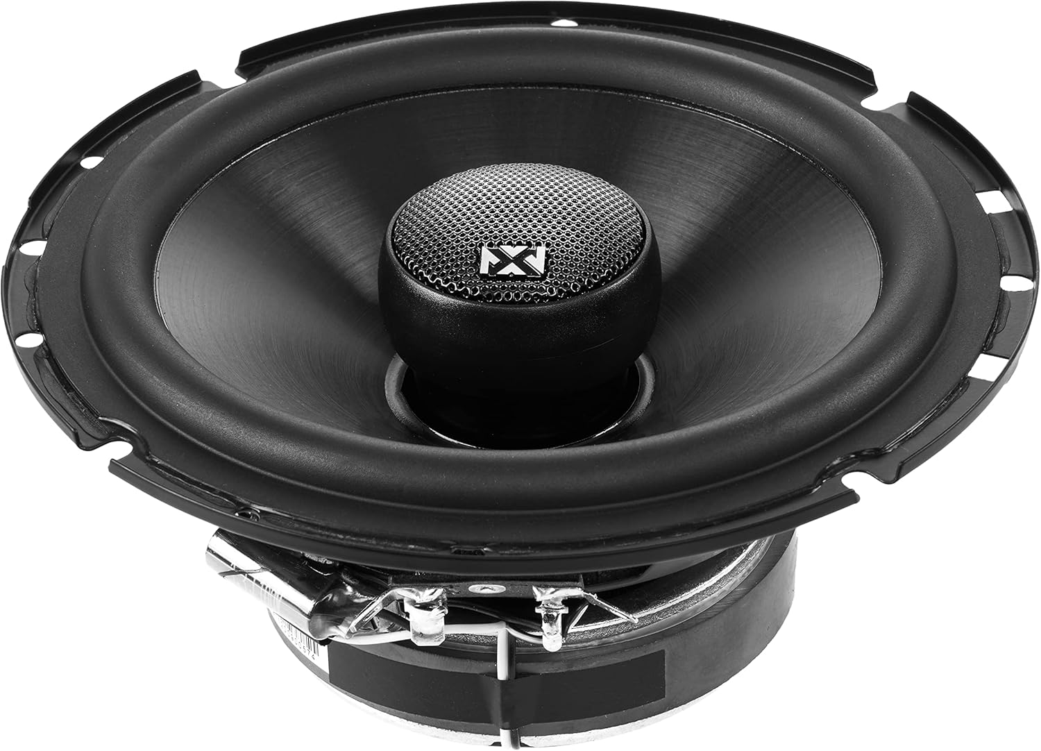 6 1/2 inch 100 watt RMS 2-Way Coaxial Car Speakers with Silk Dome Tweeters, Set of 2 M3628