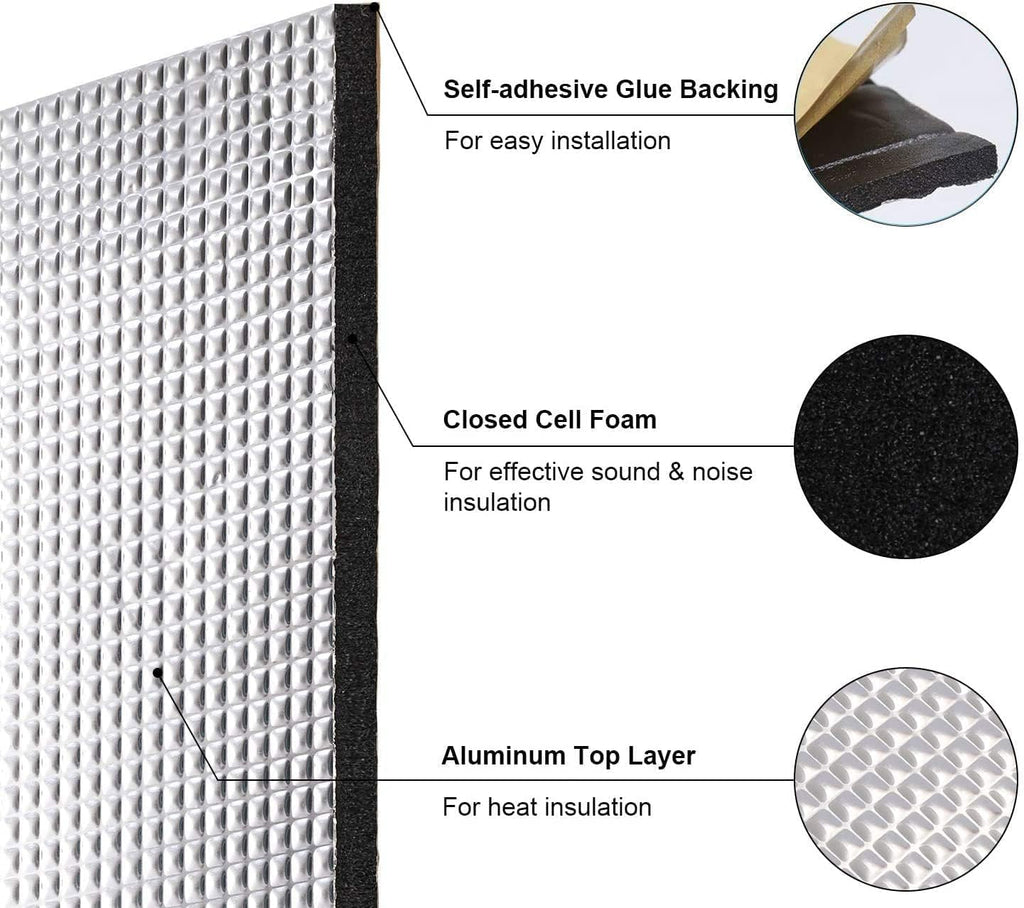 6mm Car Sound Deadener Heat Insulation Mat A3677