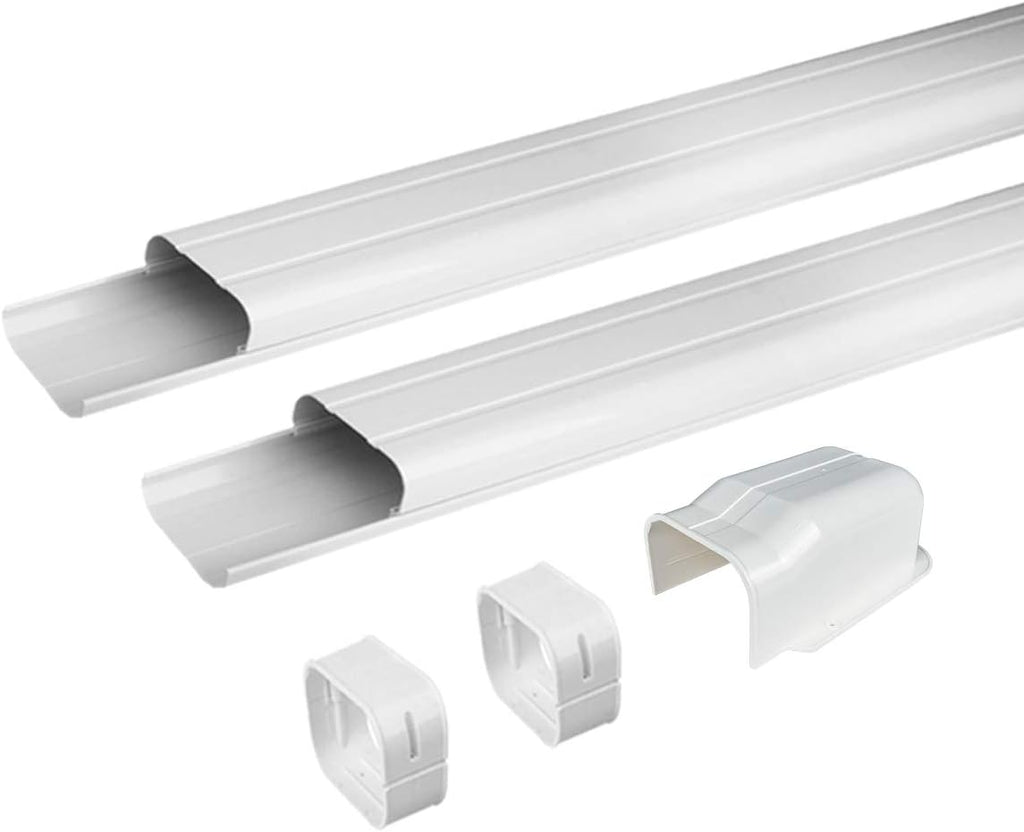 4" 7.5 Ft AC Decorative PVC Line Set Cover Kit, Pack of 2 N75771