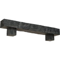 Aged Ash Faux Wood Fireplace Mantel Kit with Corbels Q38001